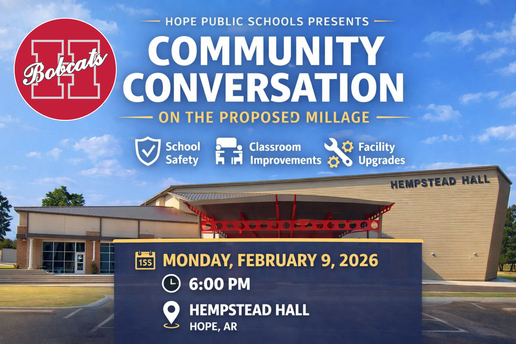 Today’s the day!  Join Hope Public Schools tonight for our Community Conversation about the proposed millage.  Learn more about building conditions, ask questions, and hear how future improvements could support student safety and learning environments.  Tonight — Monday, February 9, 2026 6:00 PM 📍 Hempstead Hall  We hope to see you there.