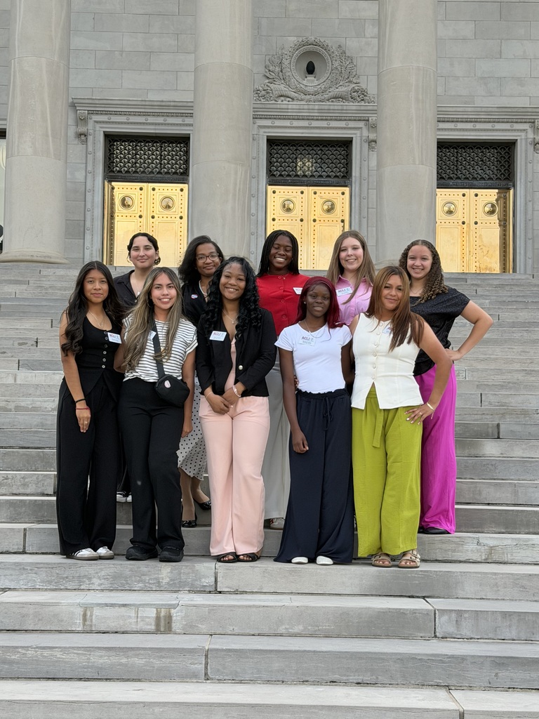 Photos show Hope Public Schools students participating in the Arkansas Civic Leadership Institute at the Arkansas State Capitol. Students are seen taking part in civic leadership activities, spending time inside the Capitol, and engaging in experiences connected to the legislative process. The photos highlight students learning about government, leadership, public service, and civic engagement.