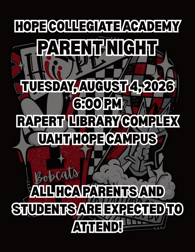 HCA Parent Night 8/4/26 
