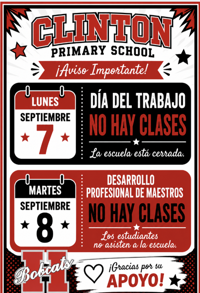 Labor Day Holiday and No School