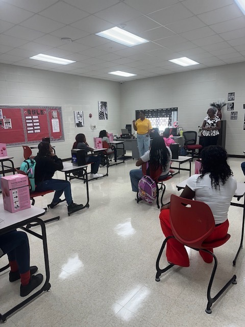 fashion club working on hairstyles!