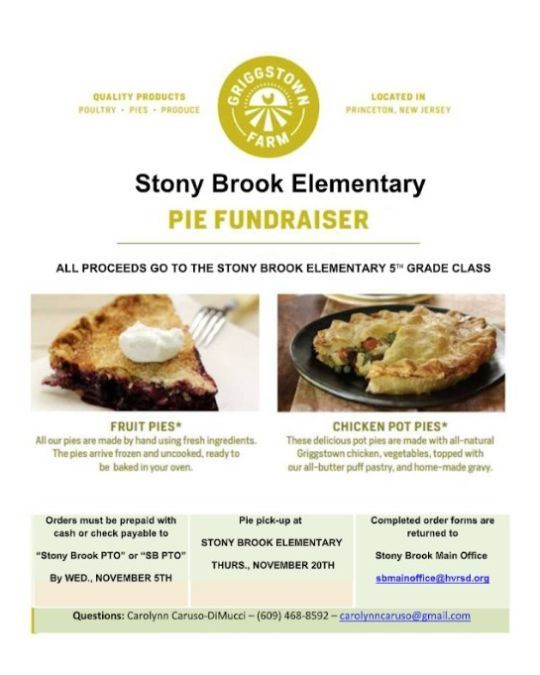 Griggstown Pie fundraiser