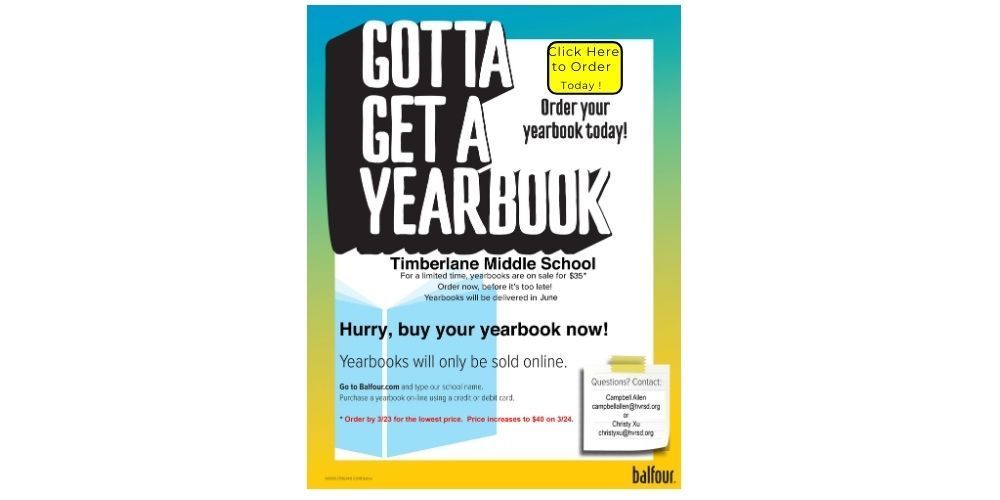 Yearbook Flyer 2026