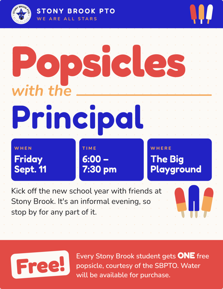 Popsicles with the Principal