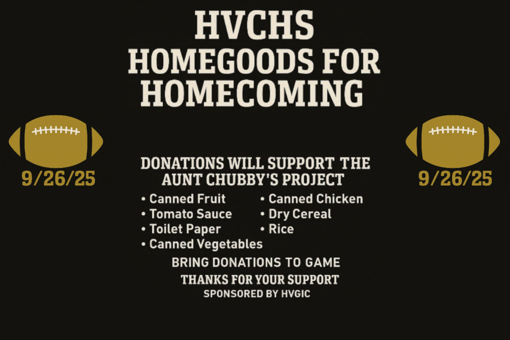 HVCHS Homegoods for Homecoming 2025