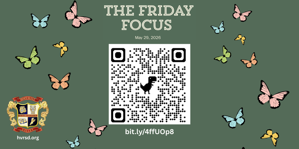 This Week's Friday Focus is Here!