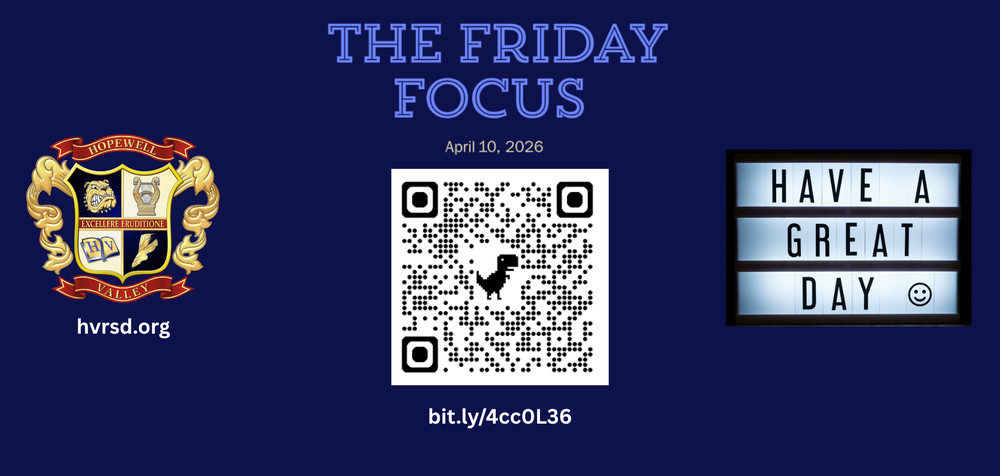 The Friday Focus is Here!
