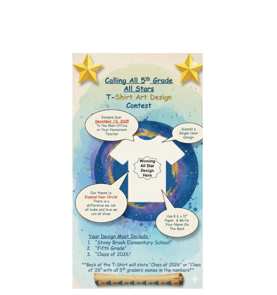 5th Grade t-shirt contest