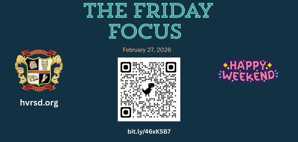 The Friday Focus is Here!