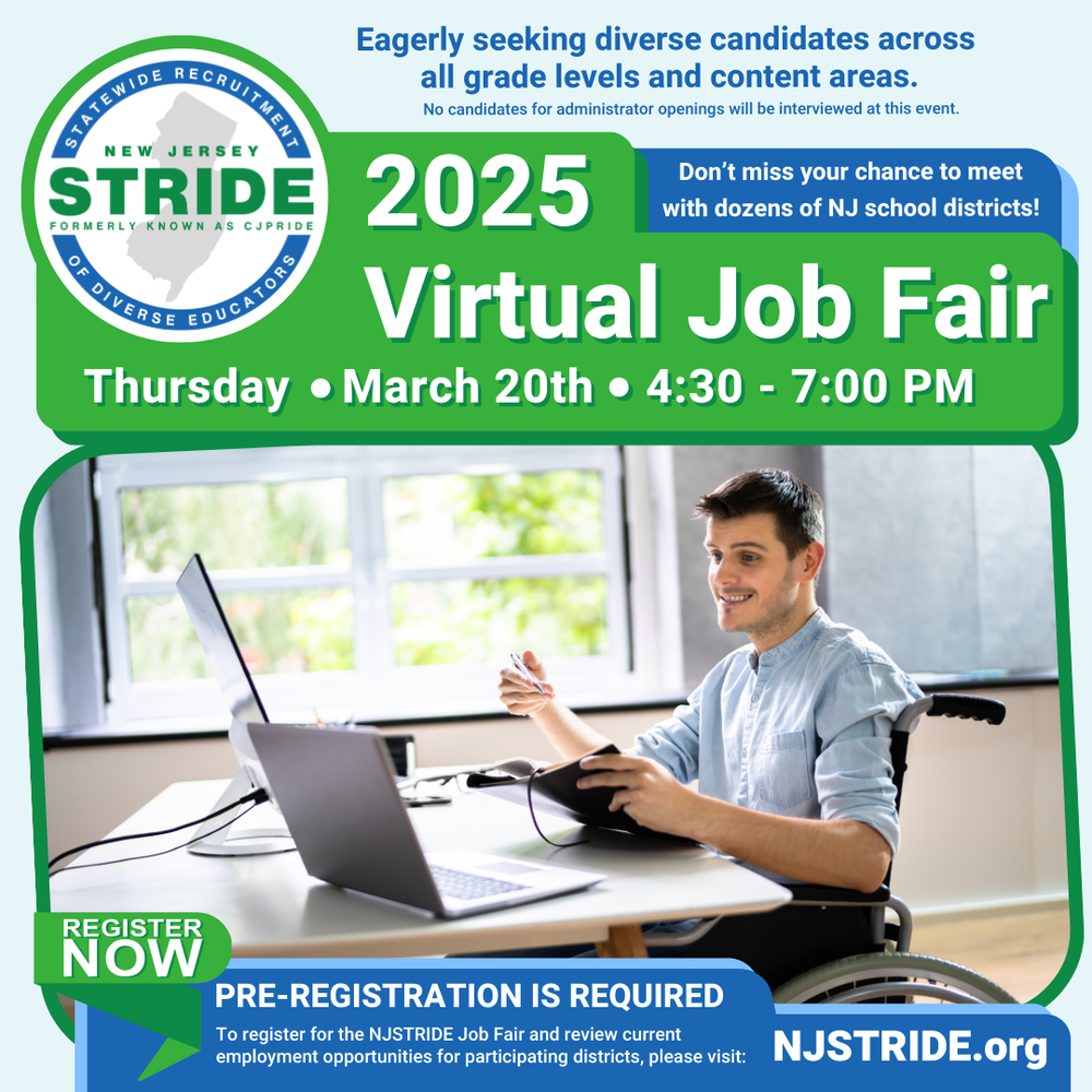 2025 Virtual Job Fair: March 20, 2025 4:30-7:00 pm