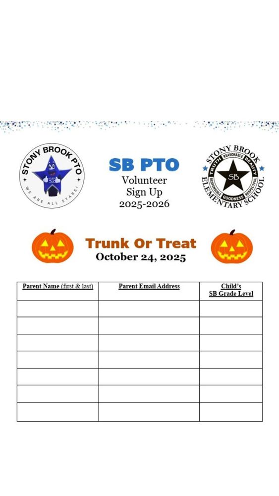 trunk or treat 2025 signup