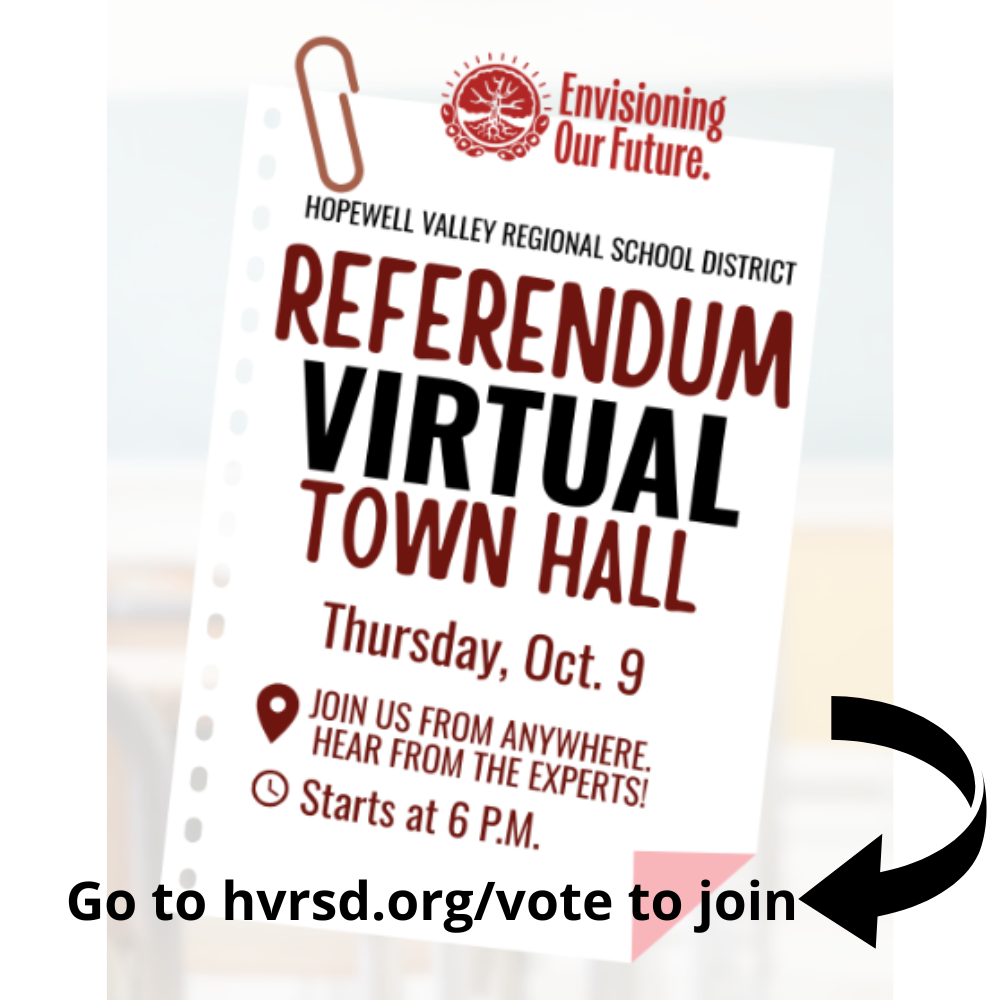 Virtual Town Hall Meeting for the Bond Referendum:  Thursday, October 9 @ 6:00 pm
