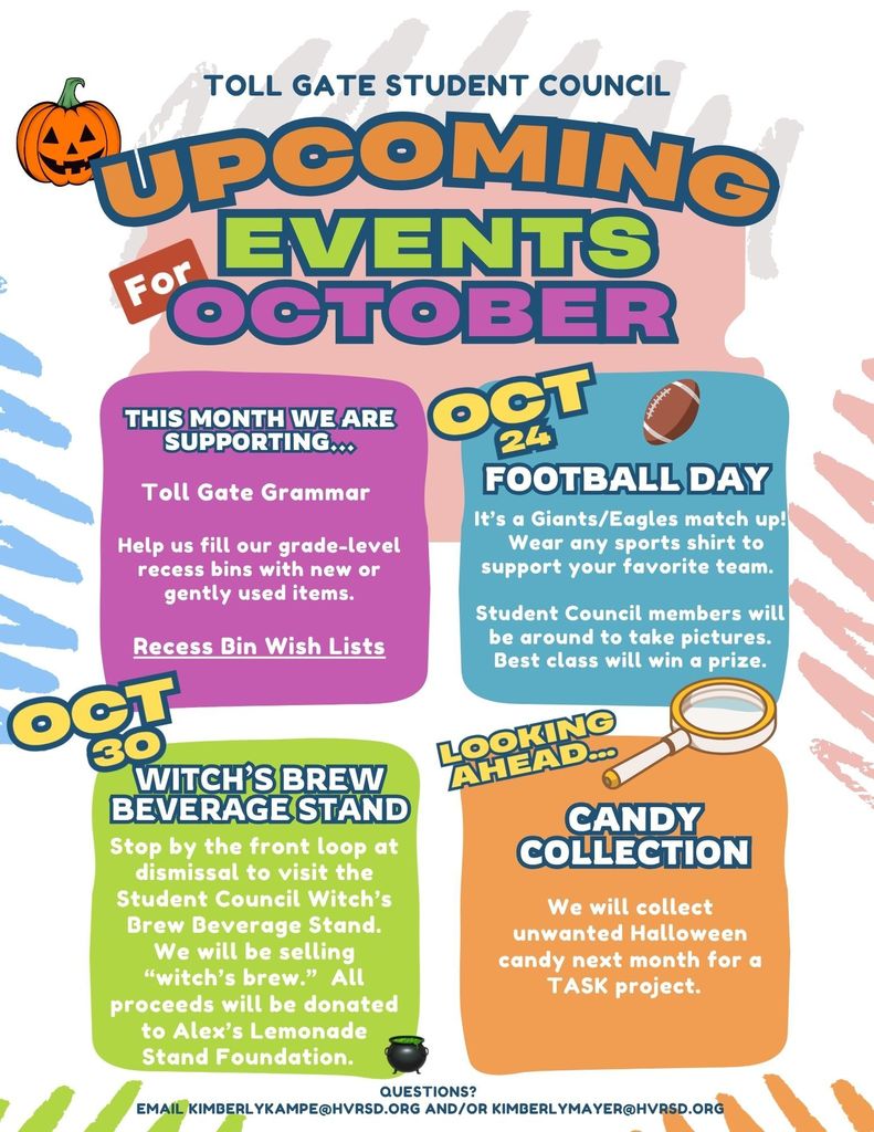 Student Council October Flyer