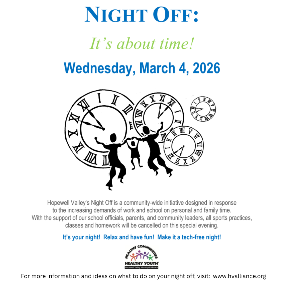 Hopewell Valley's Night Off is March 4!