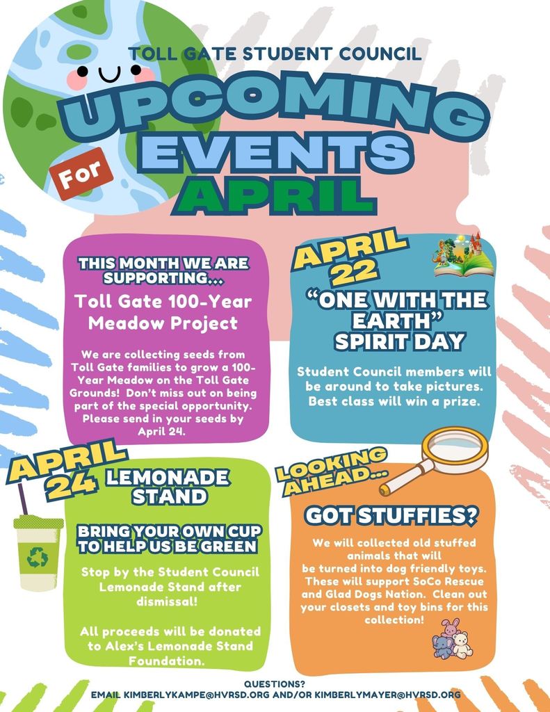 Student Council April Flyer