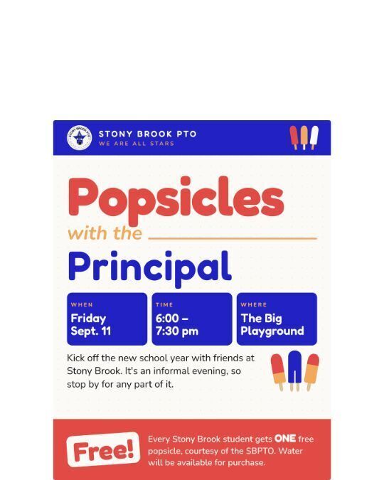Popsicles with the Principal