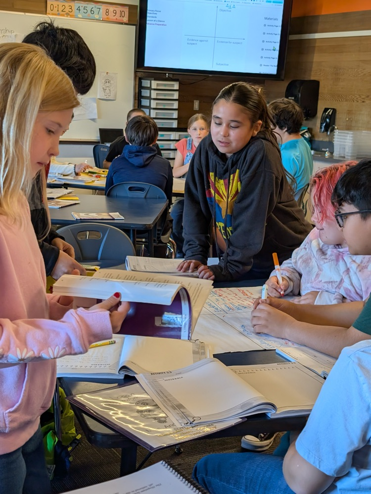 students working together