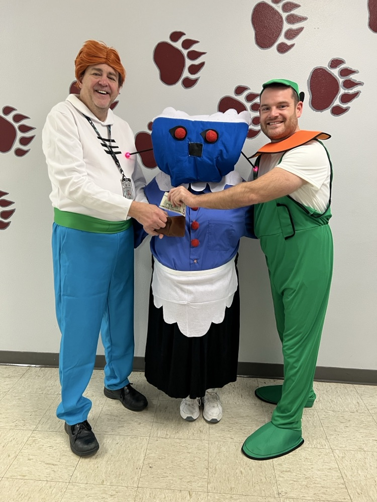 tech department in Halloween costumes