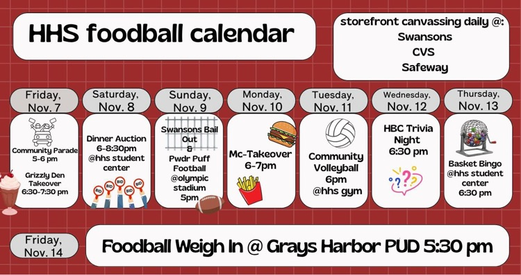 Foodball calendar