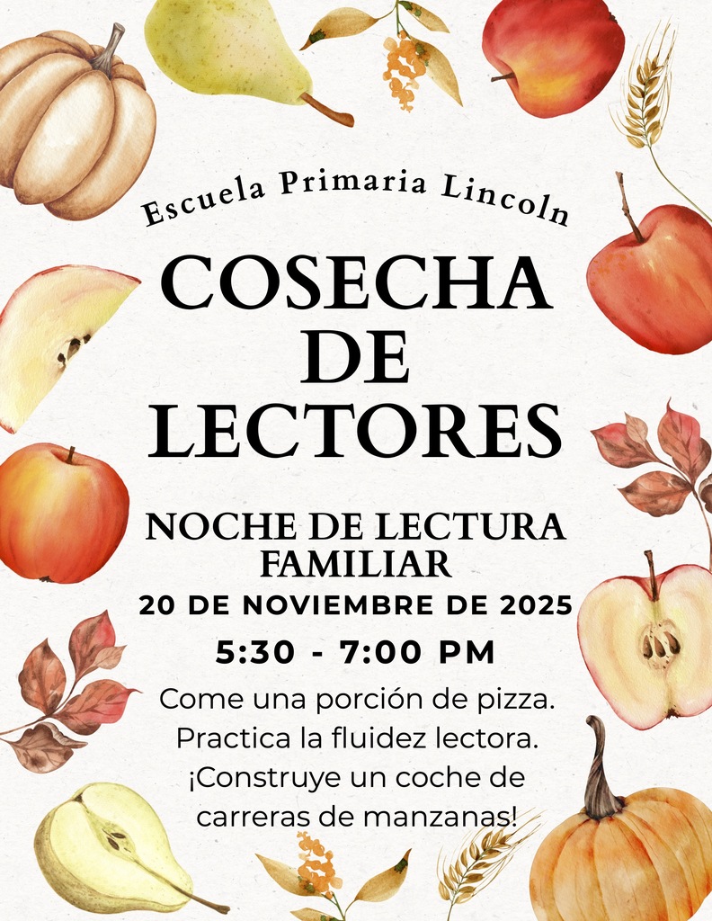 Family Reading Night Flyer - Spanish