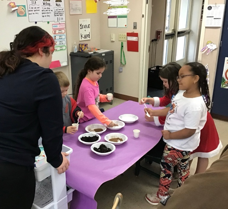 students working together on earth day