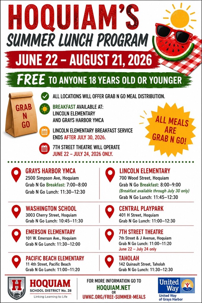 Summer Lunch Program flyer