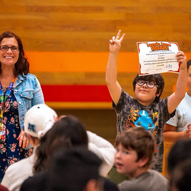award night at Lincoln Elementary