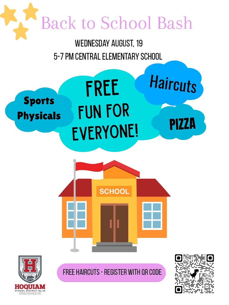 Back to school bash flyer