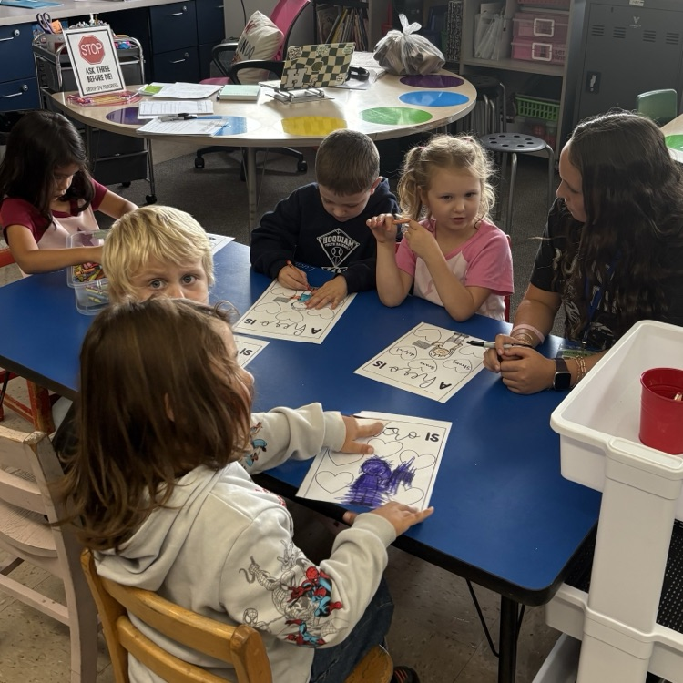 students working in the classroom
