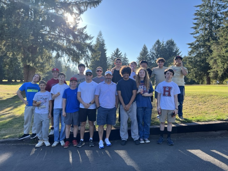 HHS golfers pictured outside together