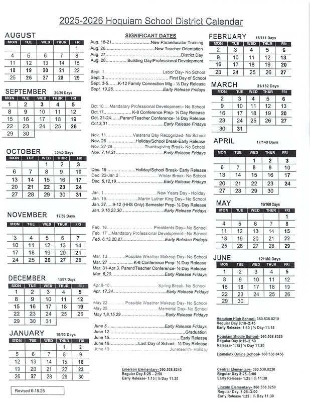 25/26 SCHOOL CALENDAR