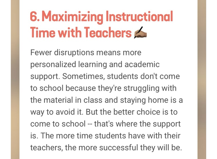 Maximizing Instructional Time with Teachers