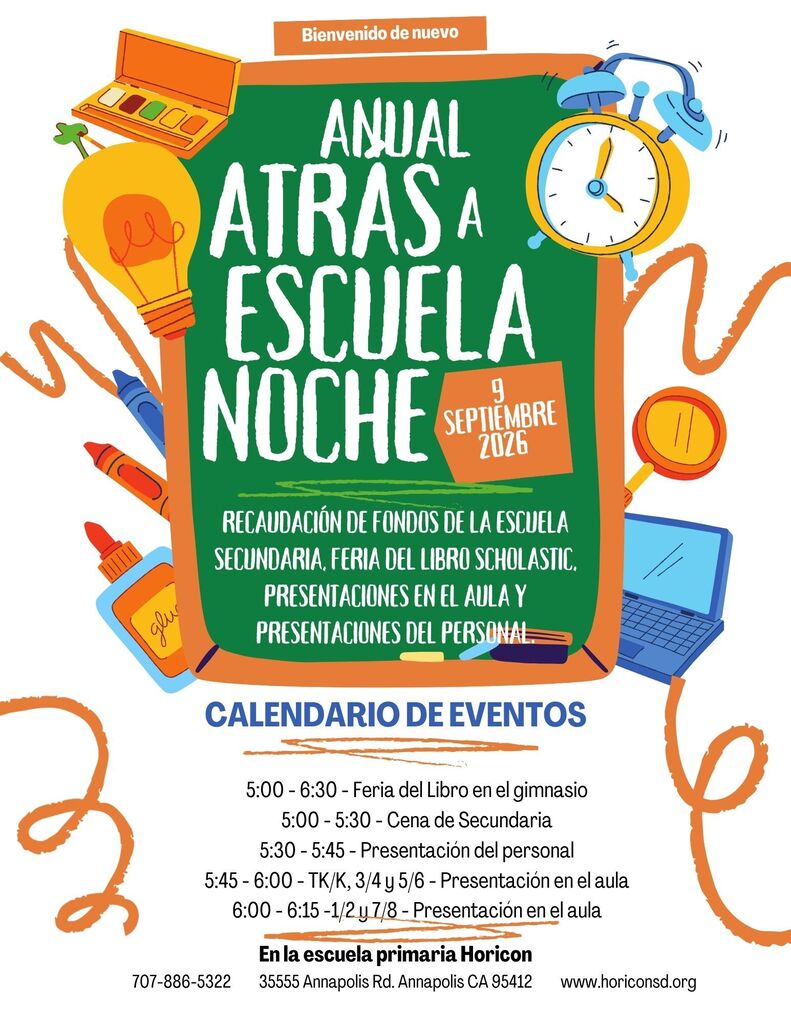 Spanish Back to school night