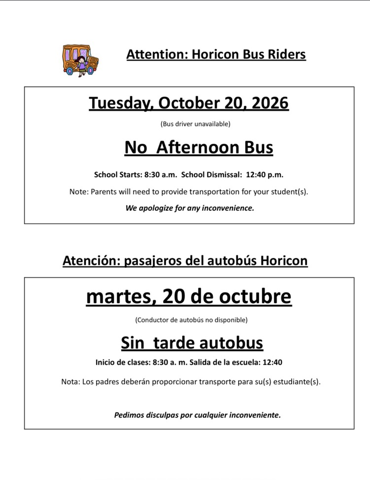 no bus October 10