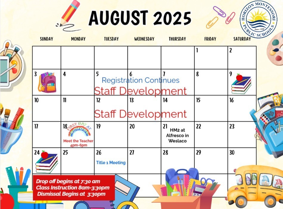 August Calendar