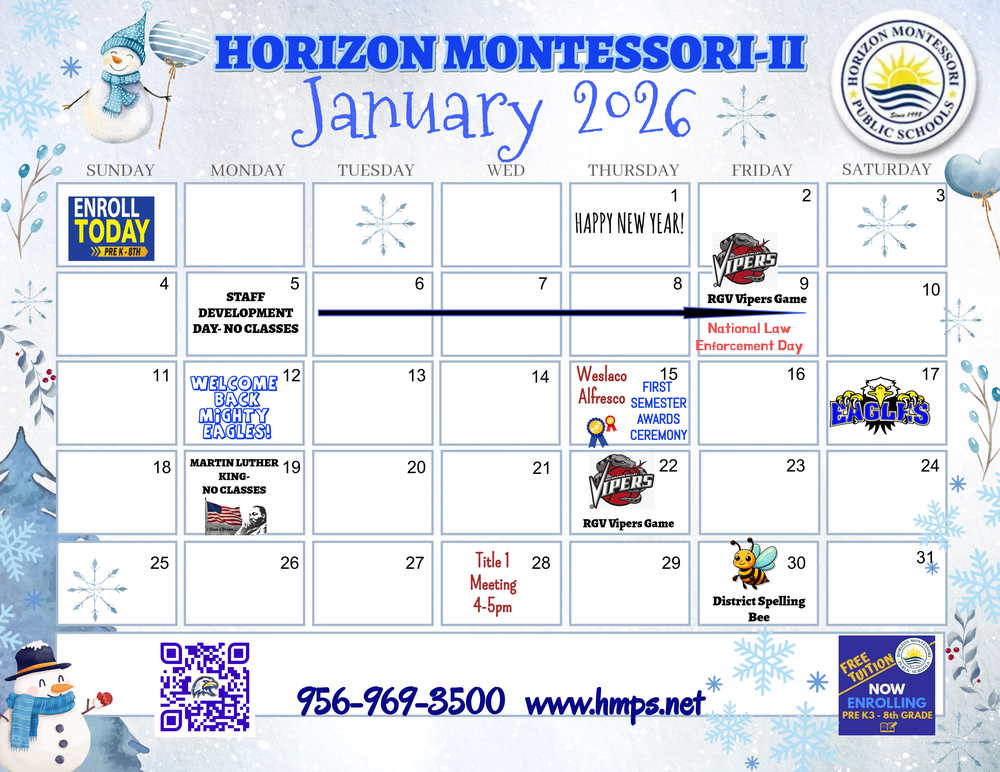 January Calendar