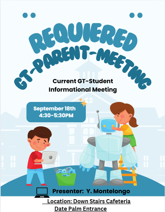 Required GT Parent Meeting