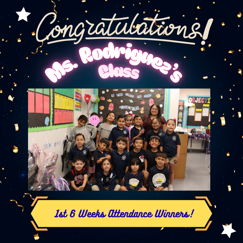 1st 6 Weeks Attendance Winners!