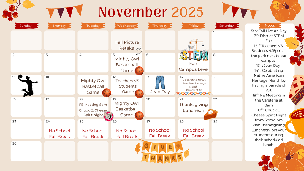 November Calendar