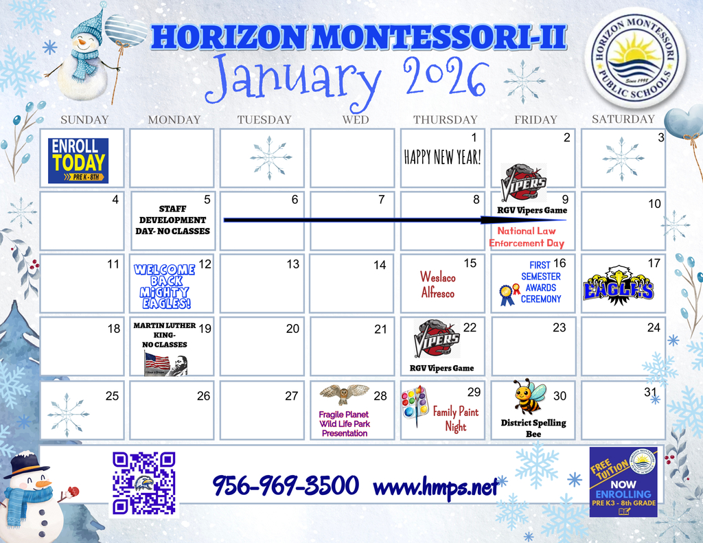 January Calendar