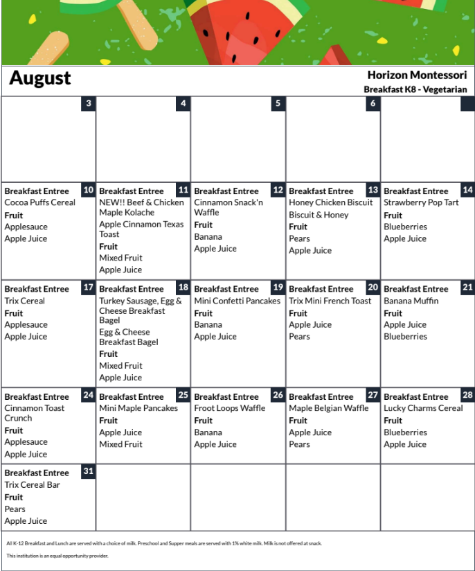 August Lunch