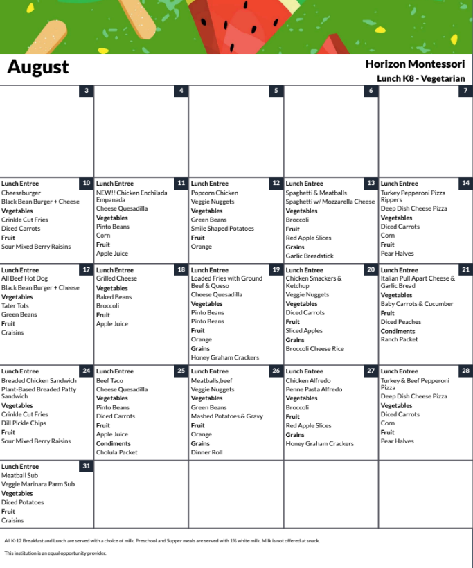 August Lunch