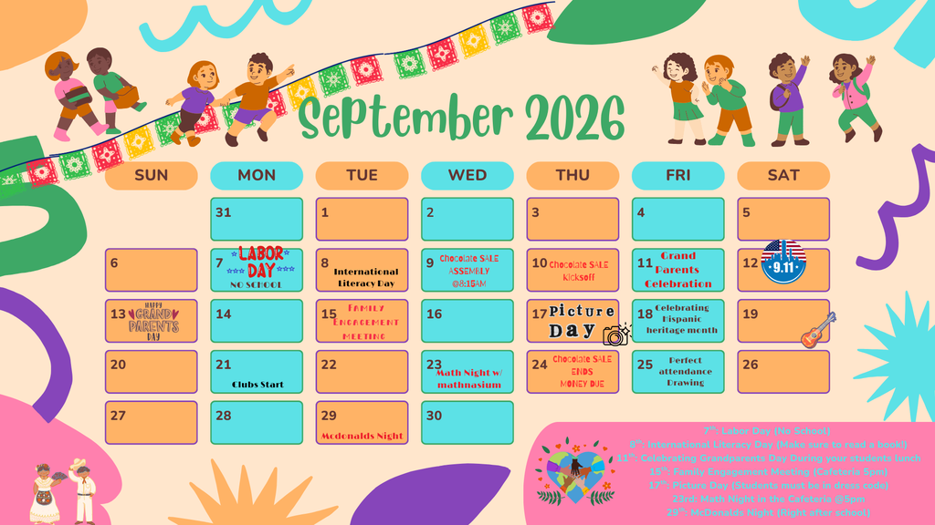 September Calendar