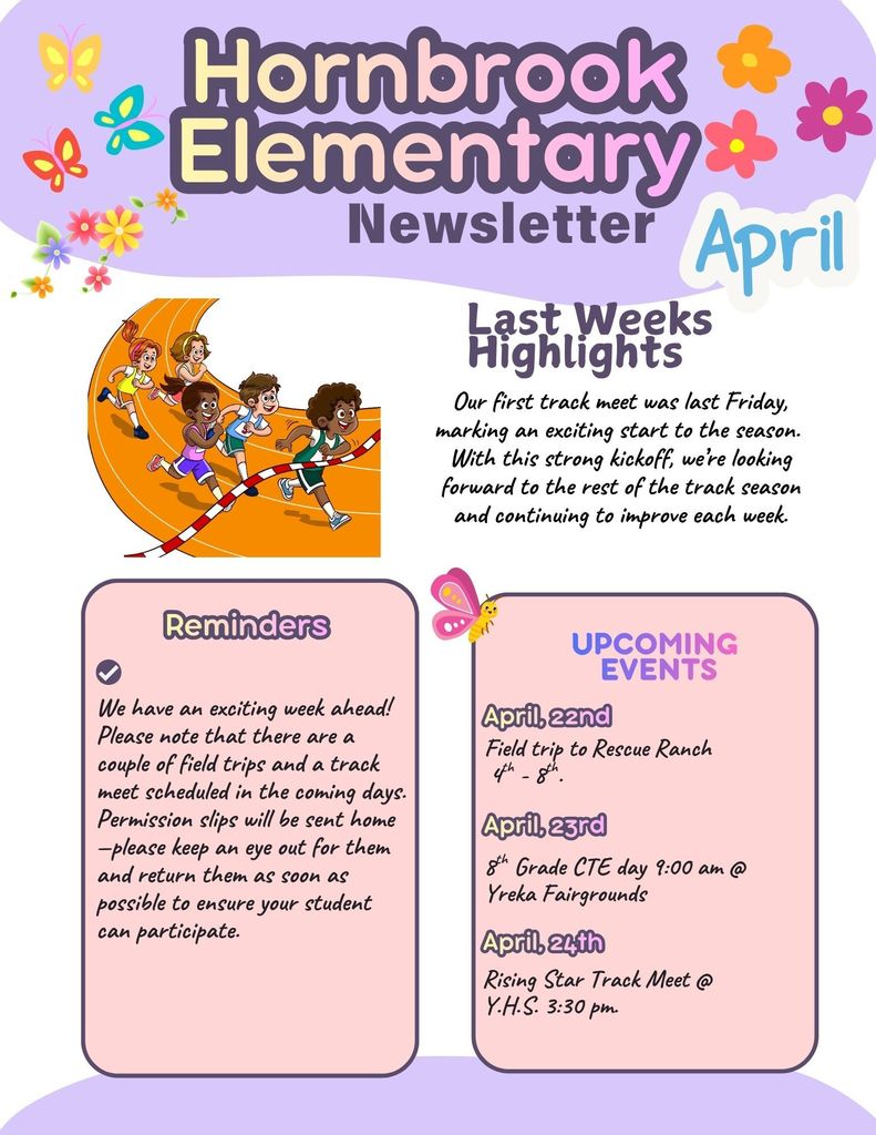 Hornbrook weekly newsletter. 
