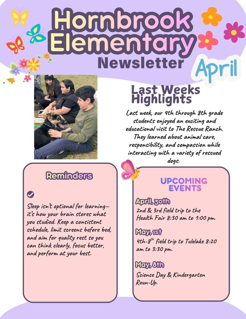 Hornbrook weekly newsletter. 