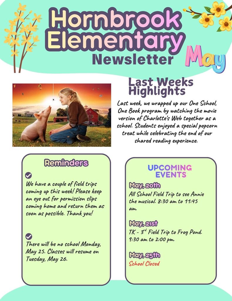 Hornbrook weekly newsletter. 