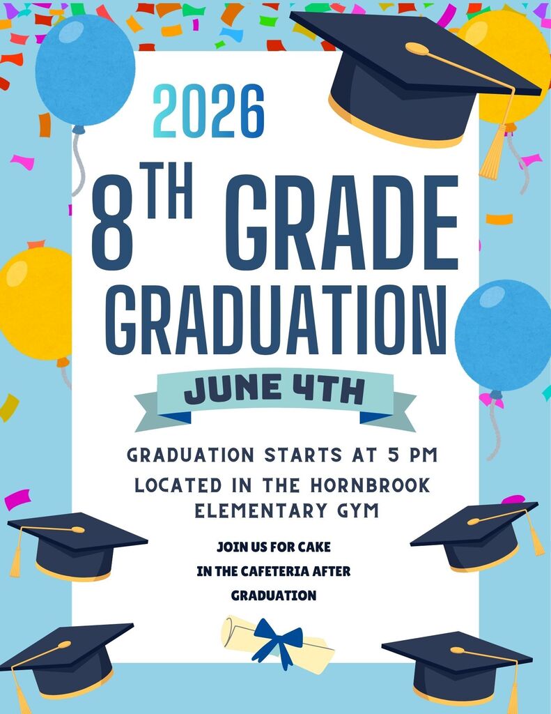 Flyer for 8th grade graduation. 