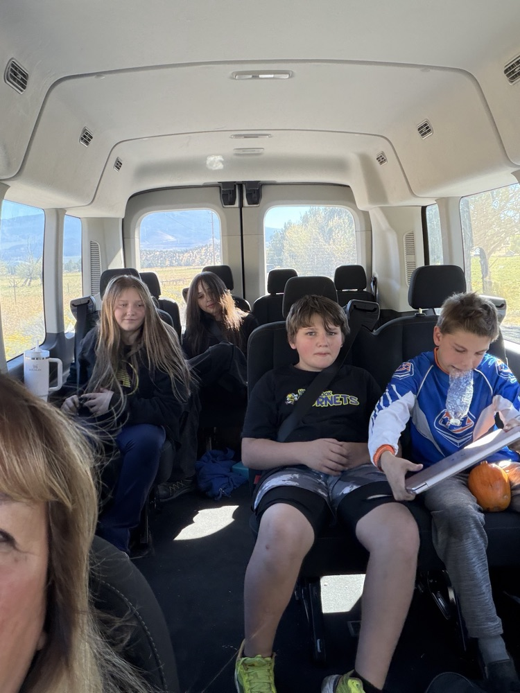 Student’s riding in the school van
