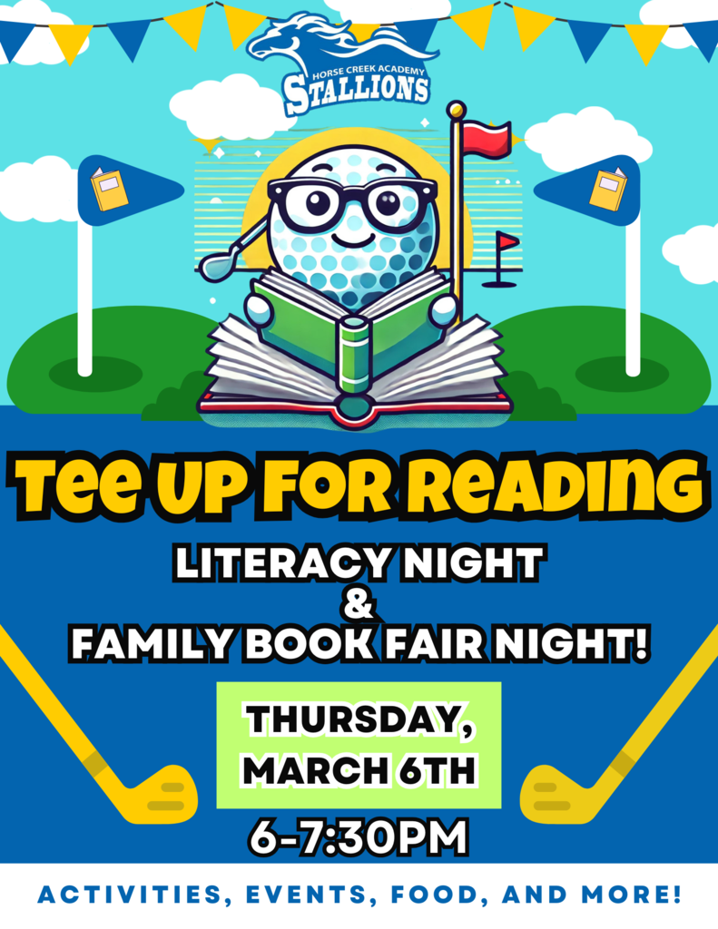 Tee Up For Reading Literacy Night, 3/6 from 6-7:30pm