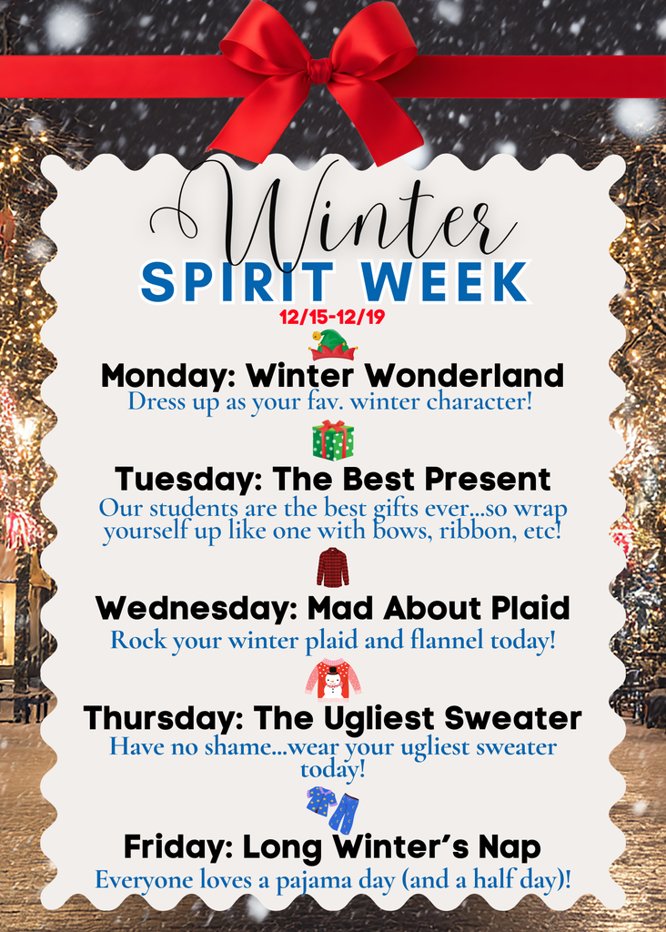 25 winter spirit week